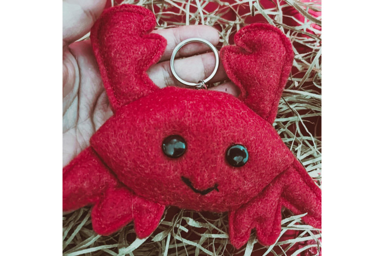 خرچنگ قرمز عروسک ولنتاین